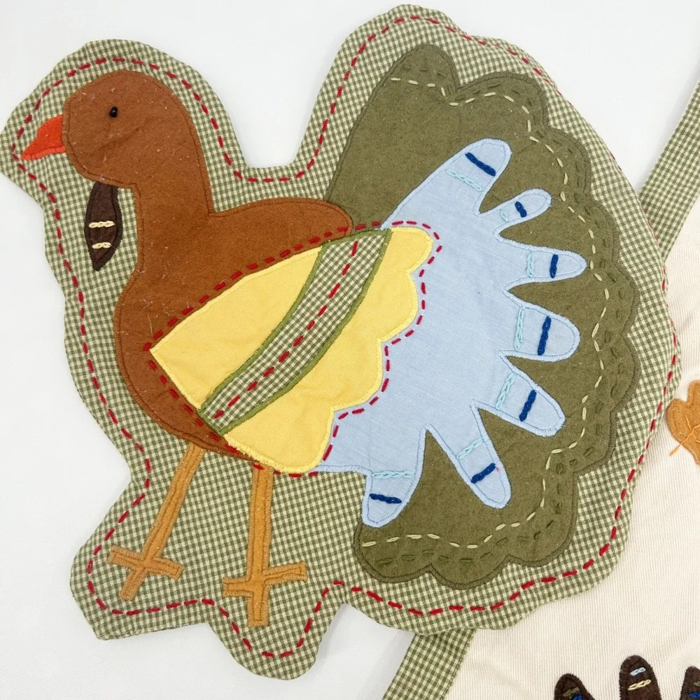 Pottery Barn Kids Fall Thanksgiving Turkey Table Runner &‎ Placemat Set